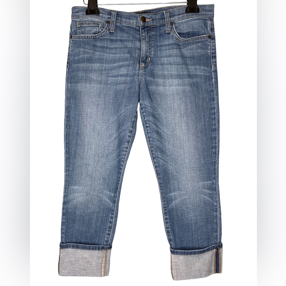 Joe's Jeans Mid Rise Blue Crop Anisa Cuffed Size 30